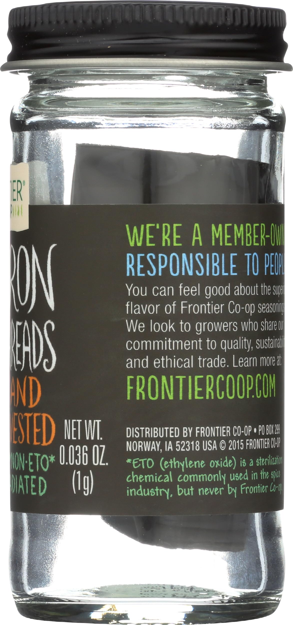 Szafran, syn, 0,036 uncji (1 g) - Frontier Natural Products