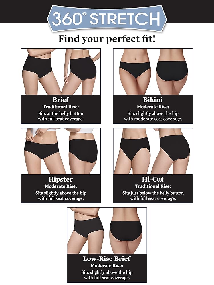 Fruit of the Loom Women's Seamless Underwear (Regular & Plus