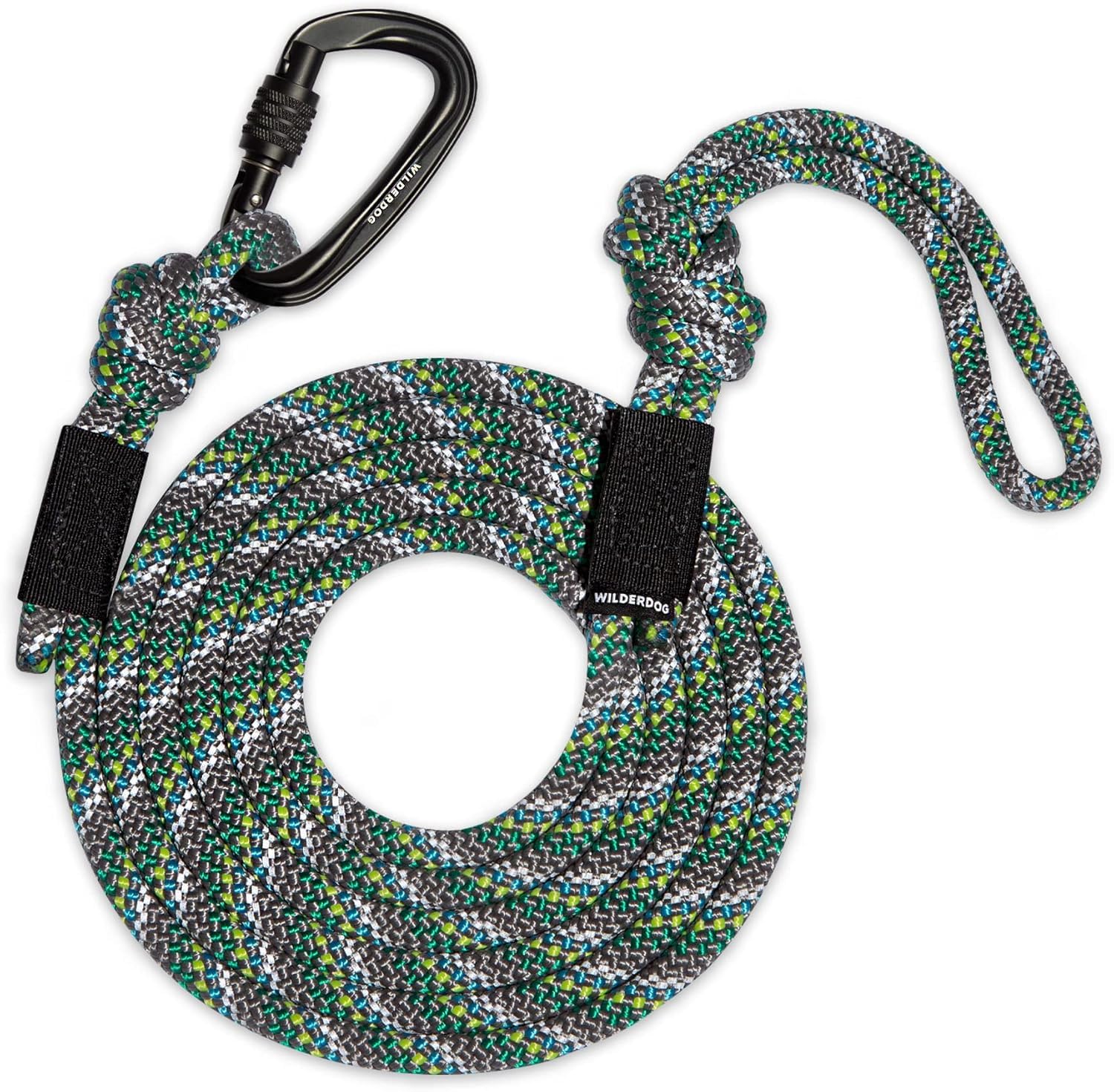 Wilderdog Correa para perro de cuerda de escalada con mosquetón grande, 10 pies, alpino, 1 unidad, 1 unidad