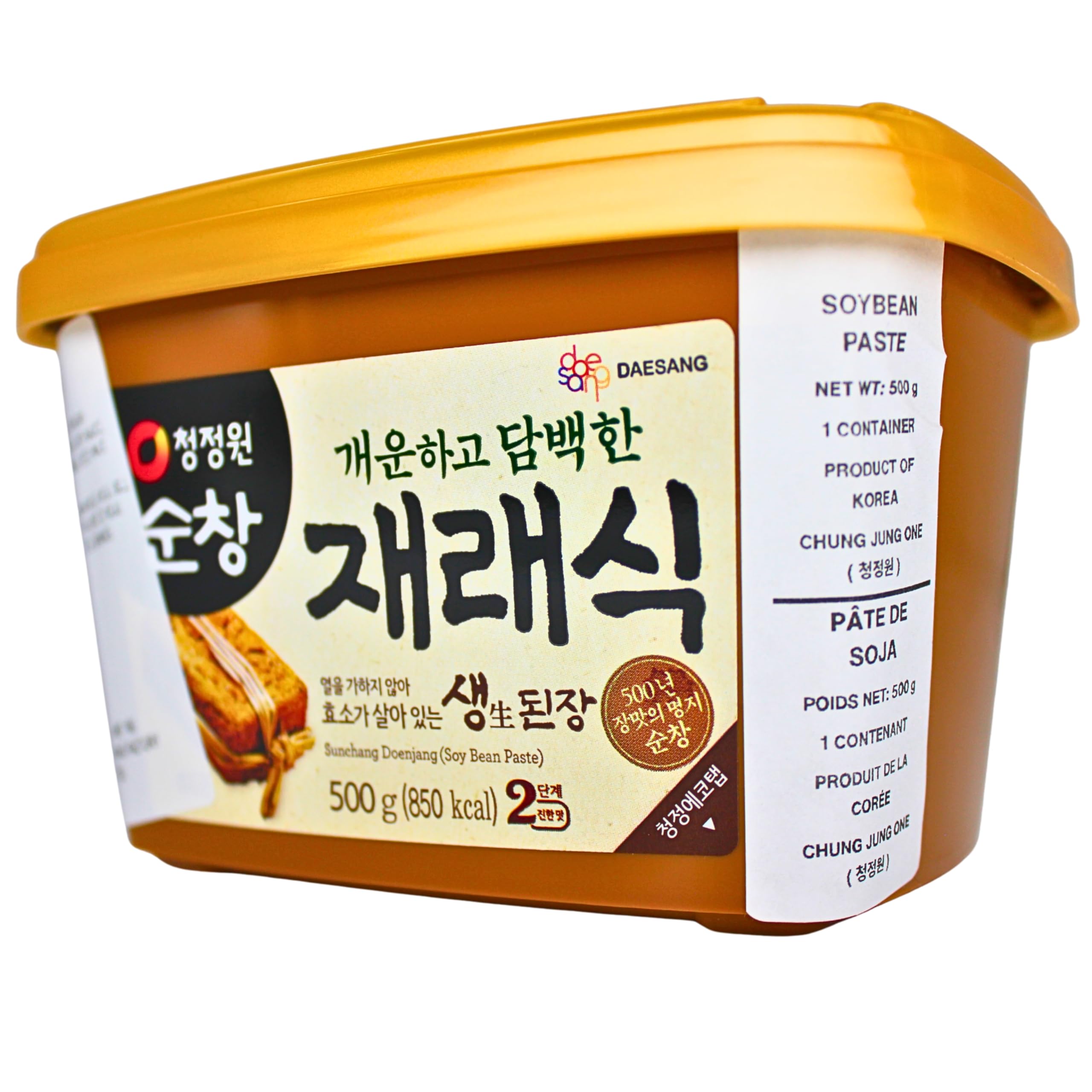SJ YuJang　 Unpasteurized Jaeraesik Soybean Paste (1.1 Lb) by Chung-jung-one