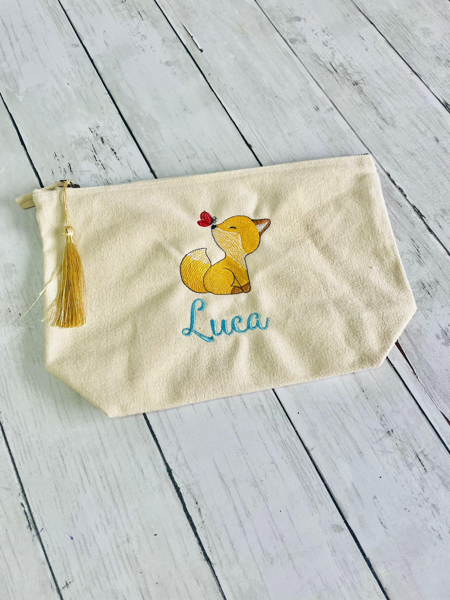 CrisArt Pochette porta pannolini personalizzata con nome e disegno, beauty da viaggio per neonata, idea regalo nascita