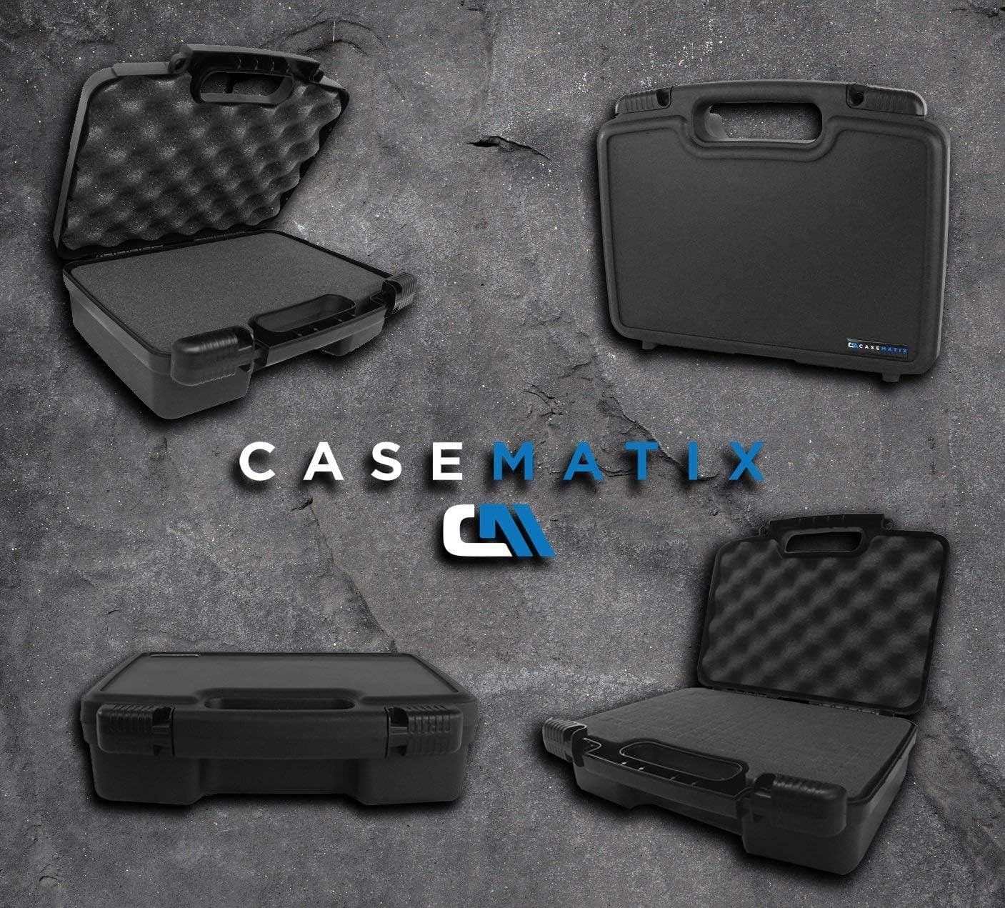 CASEMATIX Handheld Radio Case Compatible with 2 Motorola Talkabout Mh230r, Midland Lxt500vp3, BaoFeng Bff8hp Walkie Talkies and Accessories, Includes Case Only : Electronics