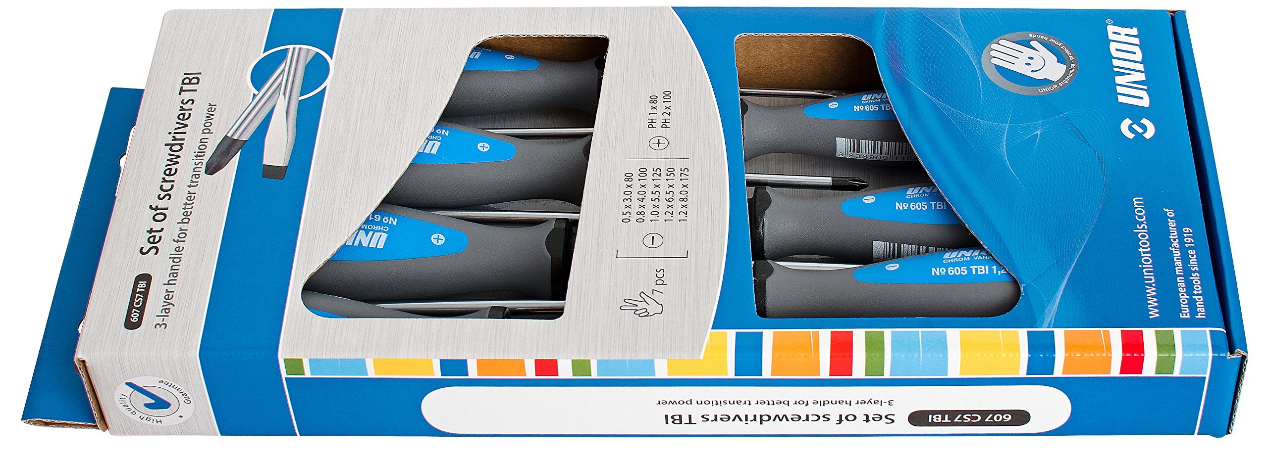 Unior Screwdriver Set TBI 607CS7TBI, One Colour
