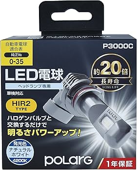 Amazon | ポラーグ 日星工業 POLARG ヘッドランプ用 LEDバルブ 12V 12W