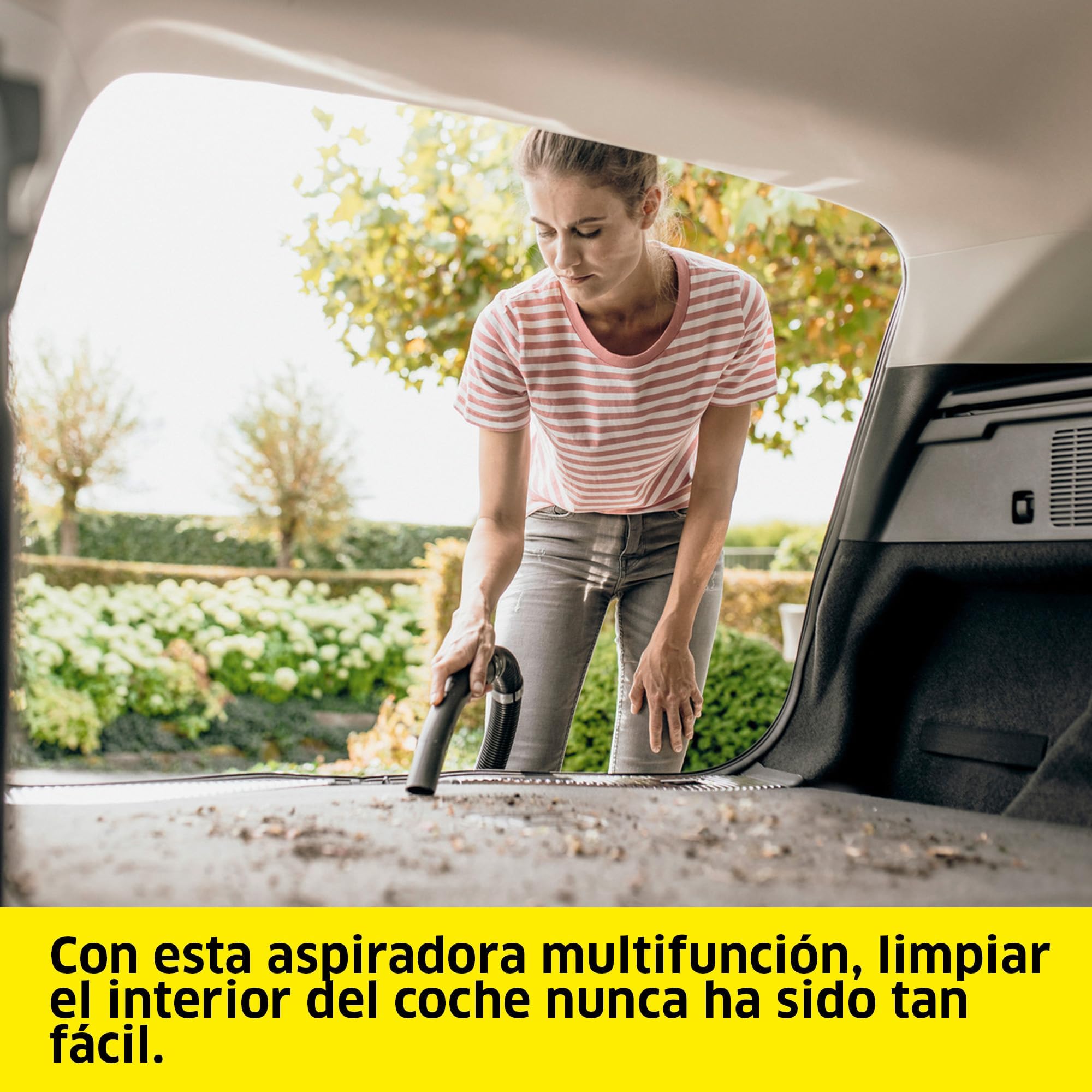 KÄRCHER, Aspirador en Seco y Húmedo WD 3 V 17/4/20, Enchufe, Filtro Cartucho, 1000 W, Depósito 17 l, Manguera aspiración 2 m, Cable 4m, Función de soplado