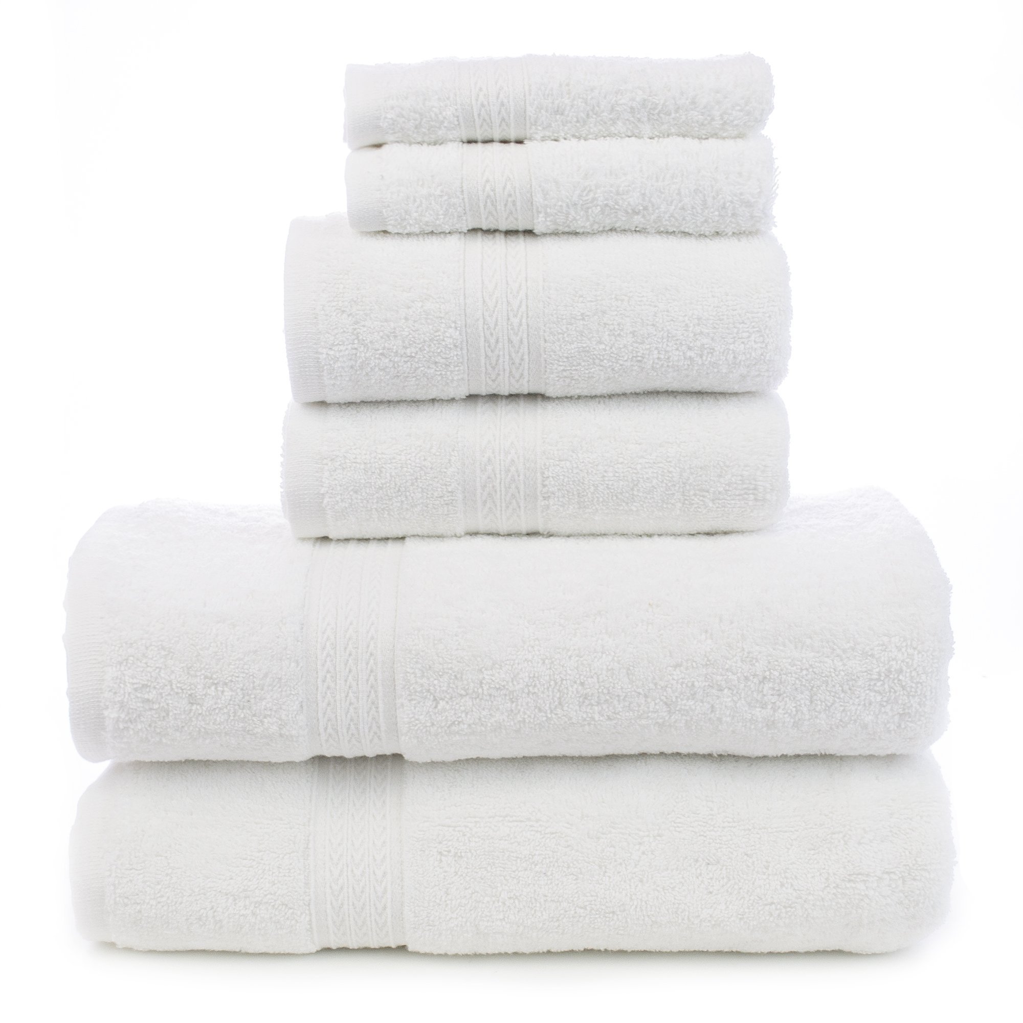 Chakir Turkish Linens Soft Touch Linen Terry Cloth Towel Set 2 Bath Towels 2 Hand Towels 2 Washcloths