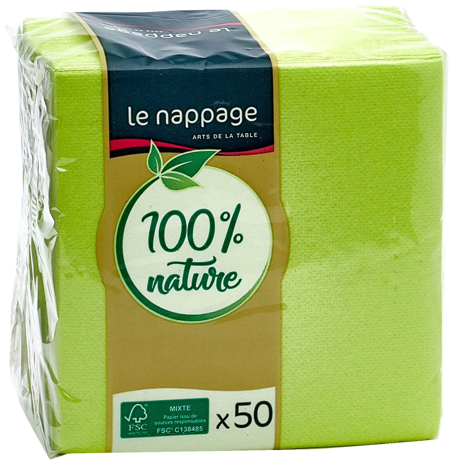 Tovaglioli verde salvia 100 pezzi, 25 x 25 cm Tovaglioli da