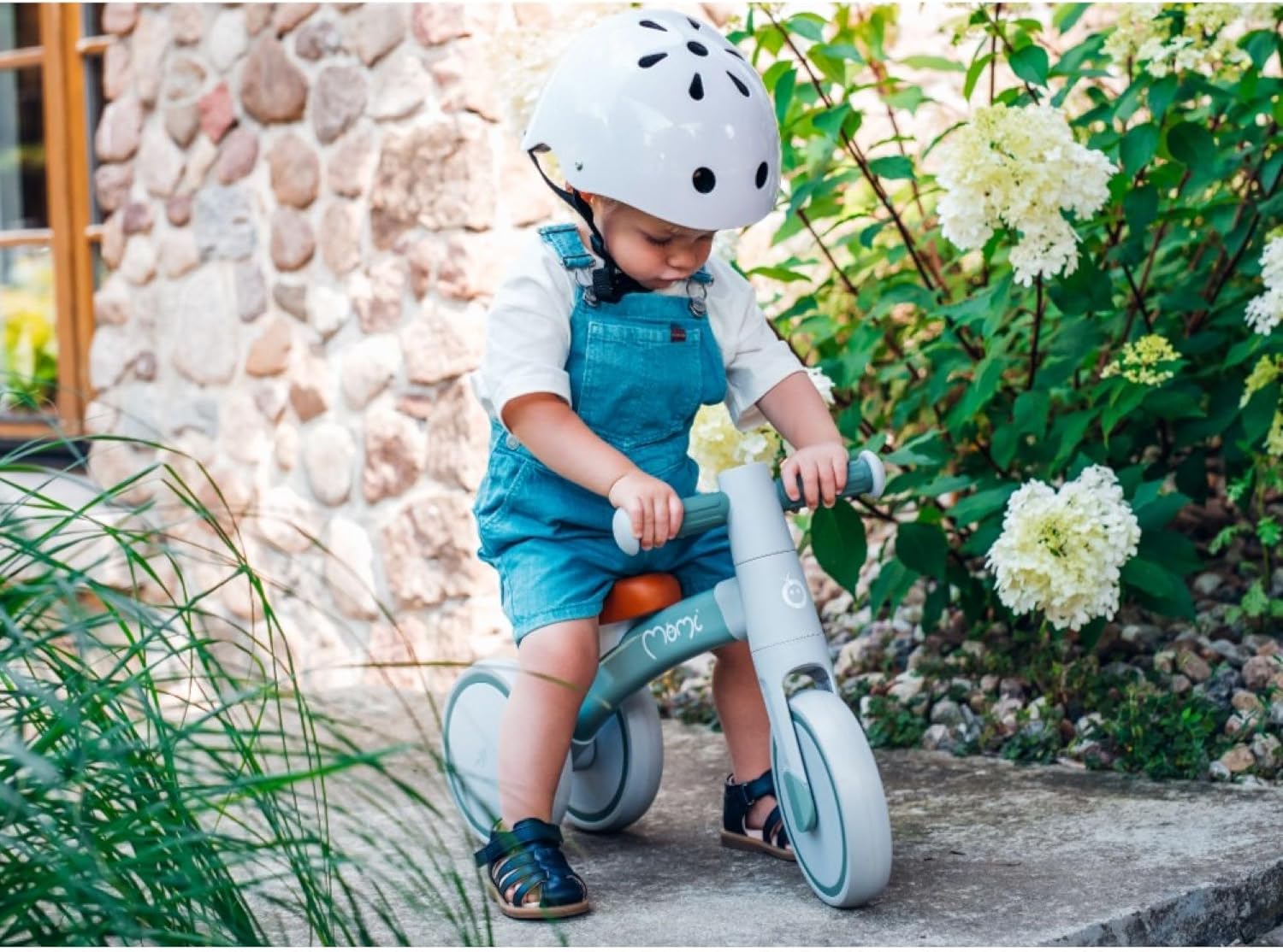 MoMi Tedi Kids Balance Bike for Girls and Boys (Max Body Weight 25kg), Mini Tricycle with Puncture Proof Plastic Wheels, Lightweight Metal Frame - 1.2kg