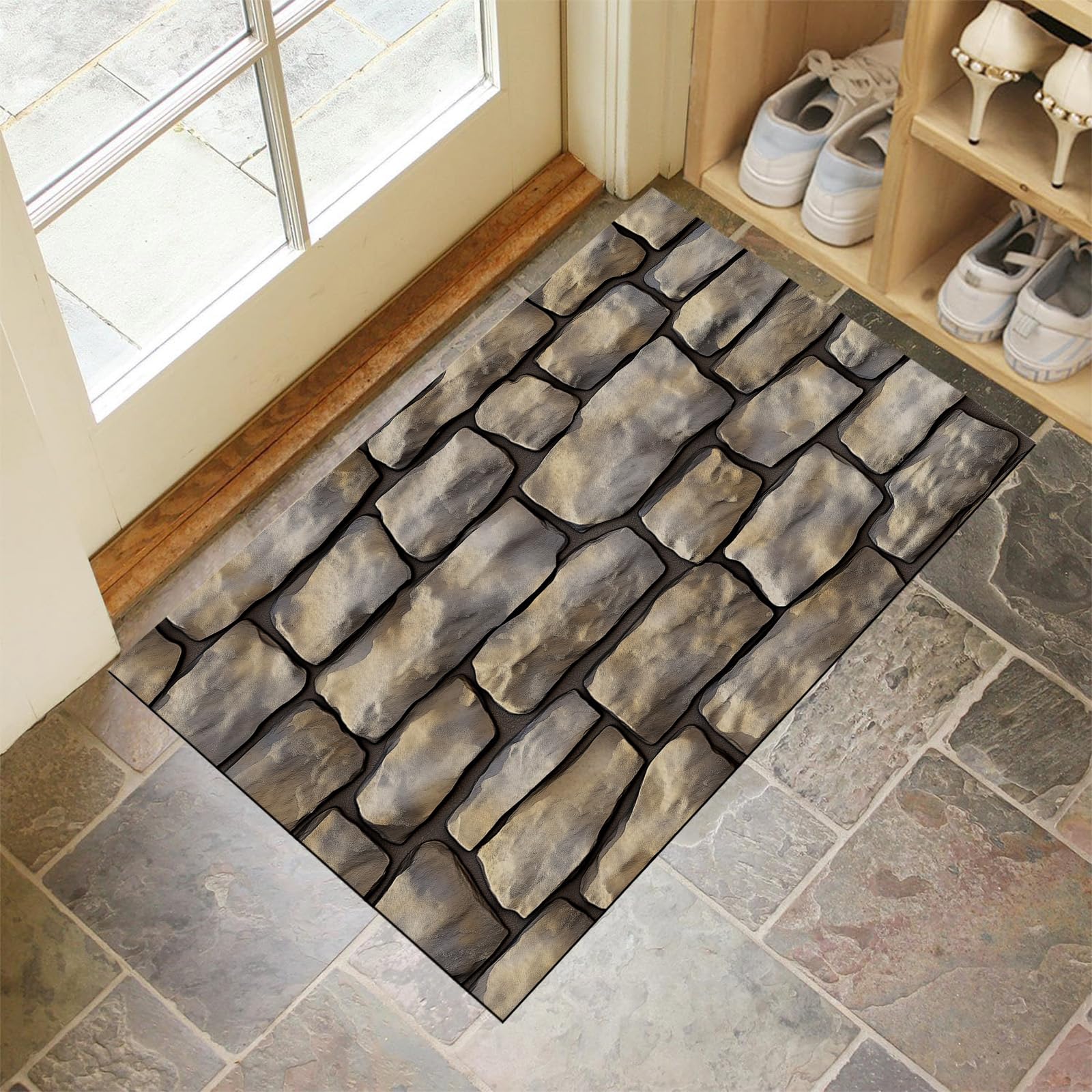 Tapis lavable 90x140 cm pour sublimer l'entrée de votre jardin et de la cour