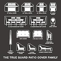 Vista 5 de Fundas para muebles de patio impermeables resistentes - Funda apilable para silla de patio, 600D Rip-Stop, resistente a la decoloración
