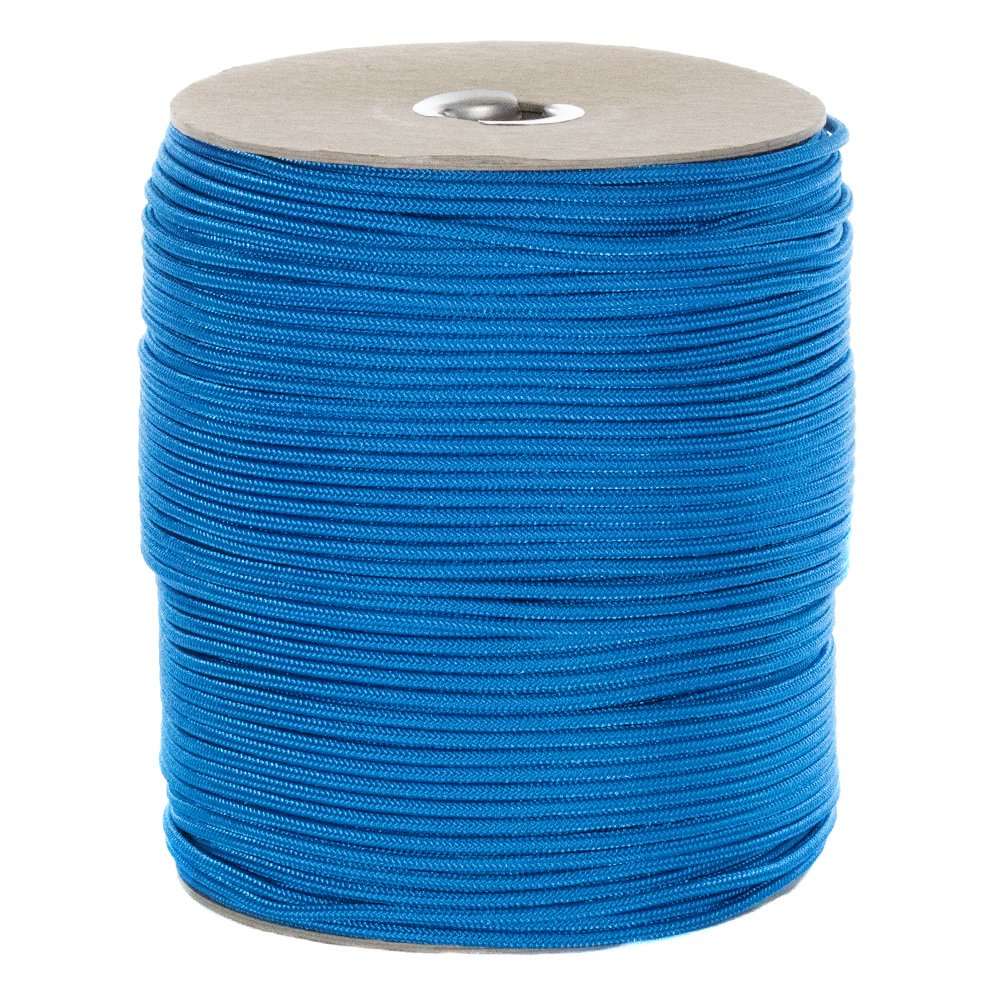 Golberg Premium Polyester-Zubehörseil, glattes Geflecht, minimales Stretch-Seil, 30 m x 5 mm, Königsblau