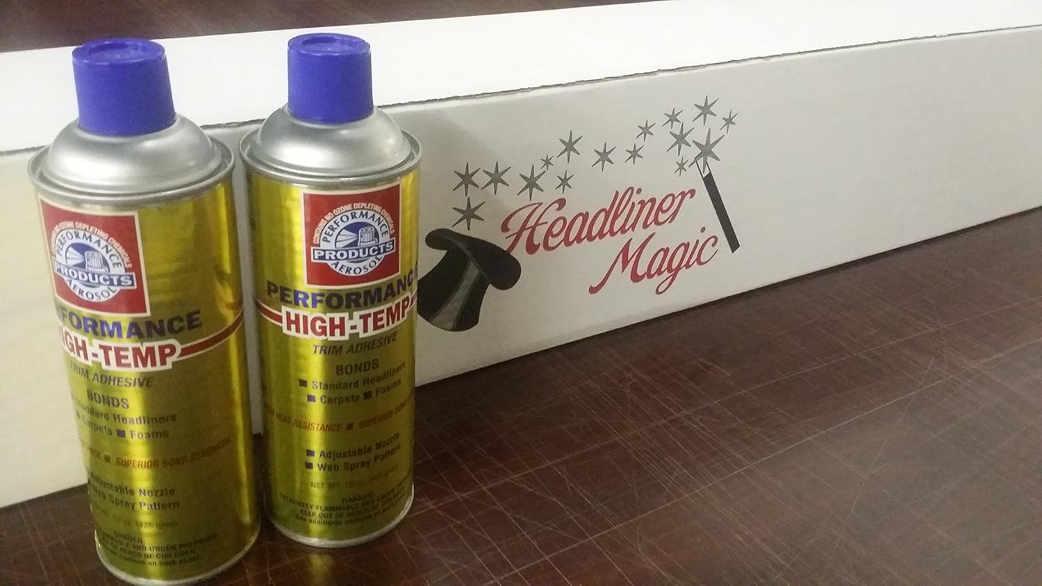 Headliner Magic High Temp Headliner Trim Adhesive 12 oz Spray Can (2 CANS), Headliners