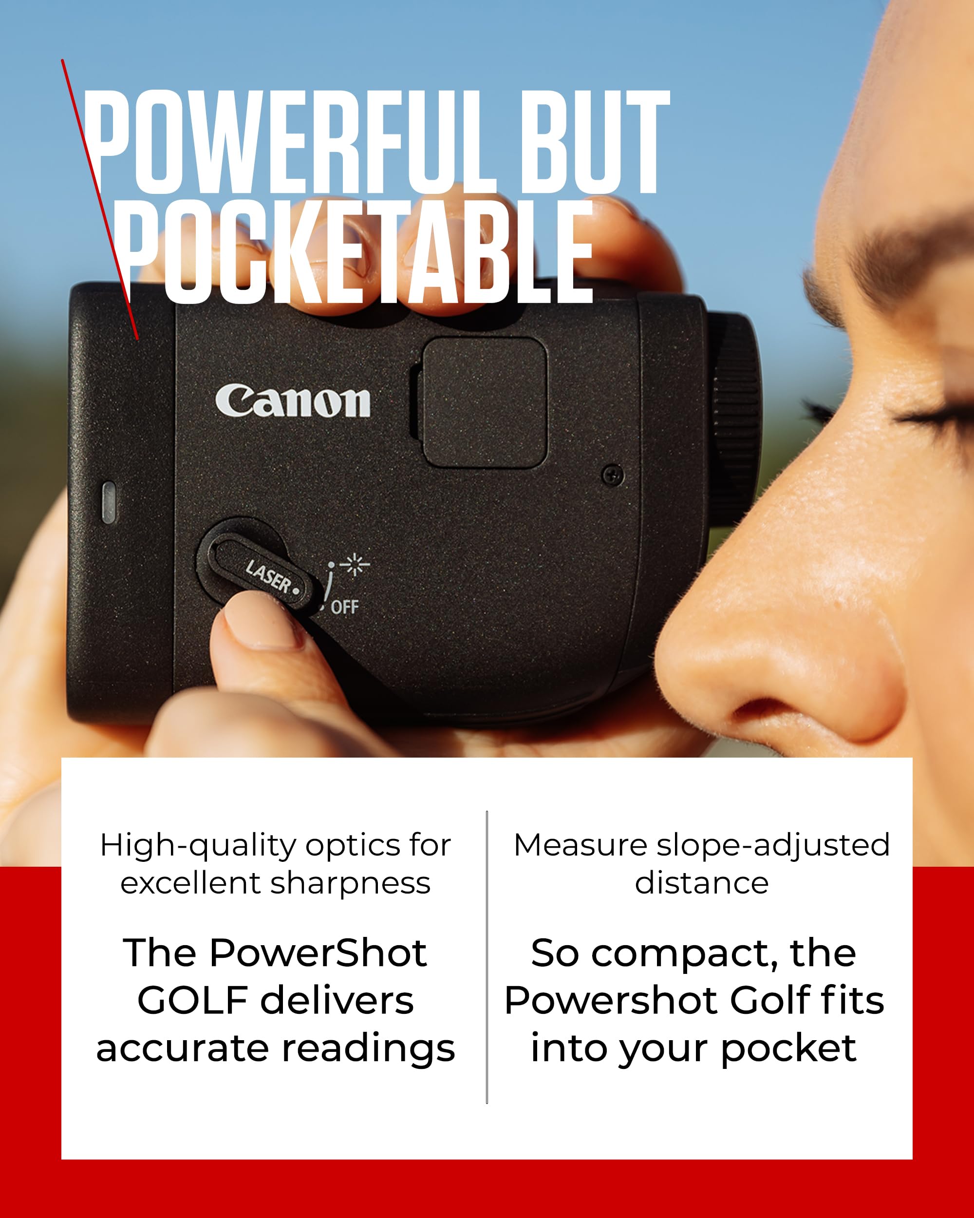Canon PowerShot Golf Rangefinder - 12x Digital Zoom, 700-800yd
