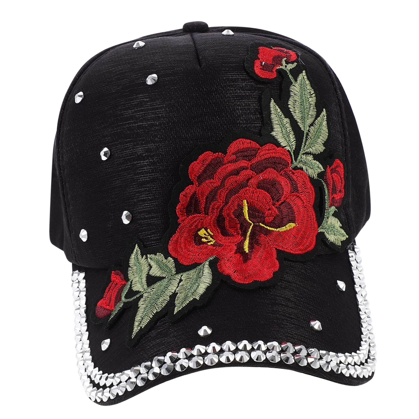FRCOLOR Gorra De Béisbol con Protección Solar Sombrero para El Sol Visera Gorro para Mujer para Exteriores Sombrilla De Verano para Playa para Niña Y Mujer con Diamantes De