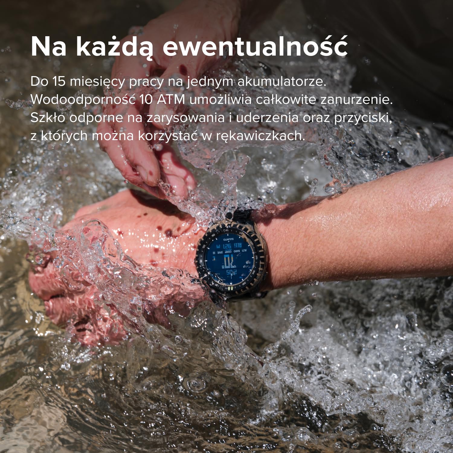 SUUNTO Core 2 Zegarek outdoor, czas pracy baterii 15 miesięcy | Wysokościomierz, barometr, kompas, alarm burzowy, czerwone/zielone podświetlenie, monitorowanie kroków, kolor Black