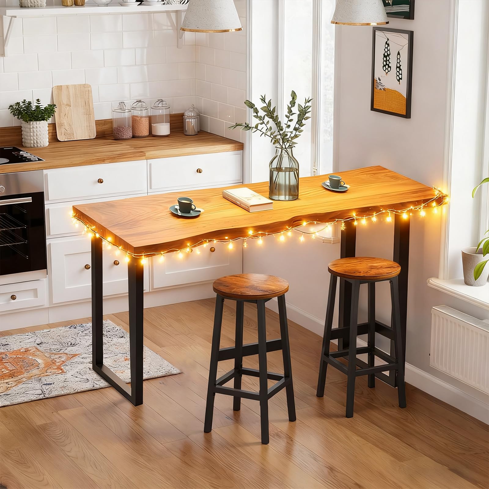 Amazon.com: GOYQGLE Narrow Bar Table,Counter Height Pub High Top