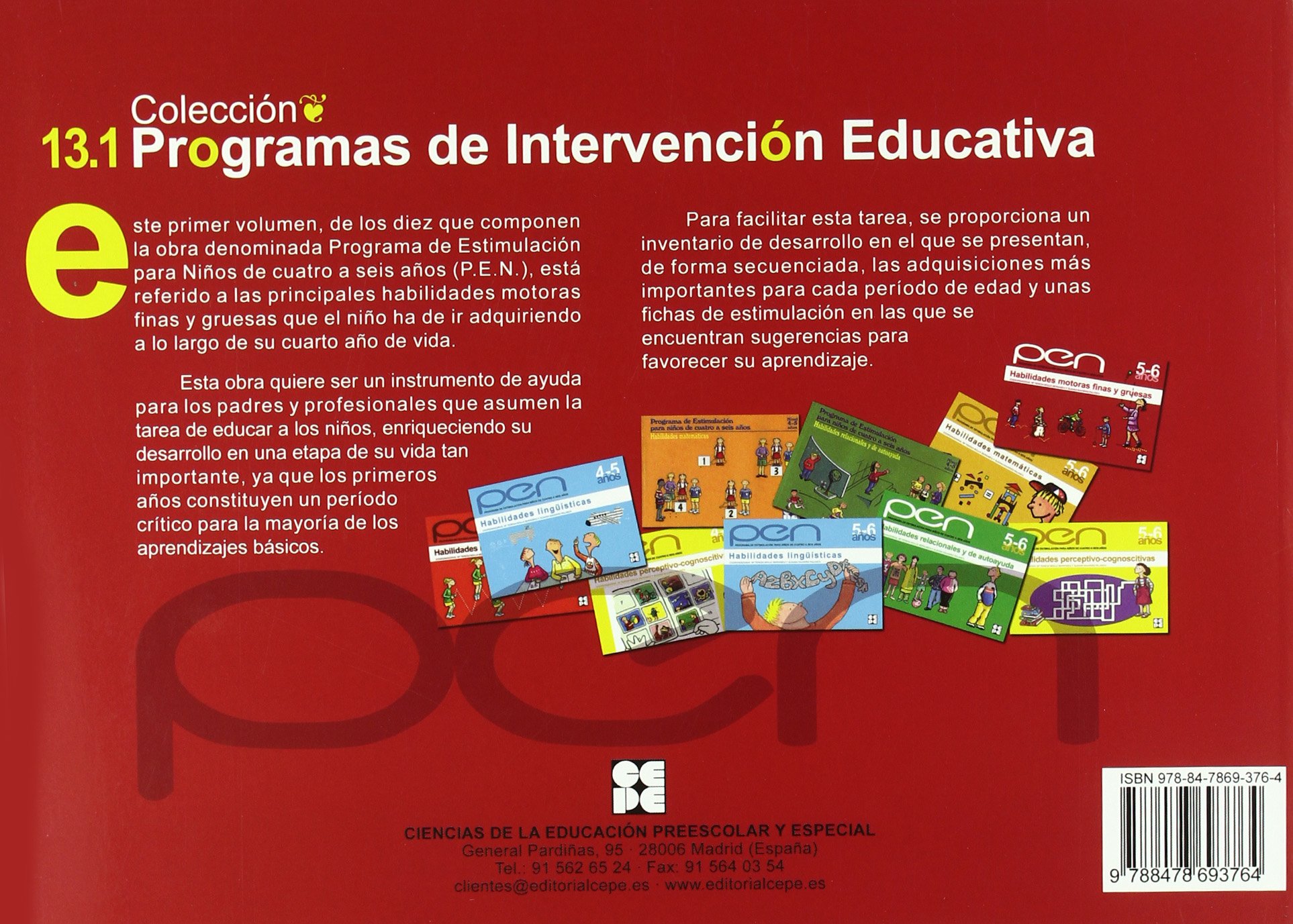 PEN 4-5 años: Habilidades Motoras finas y Gruesas: 13.1 (Programas de atención y estimulación temprana)