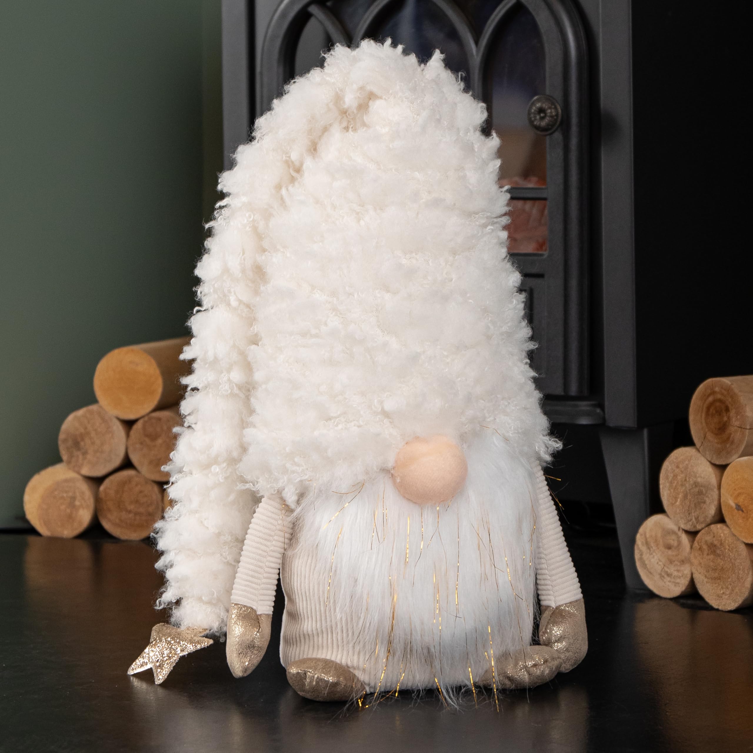 Samuel Alexander White 34Cm Large Super Soft Christmas Snow Gonk Decoration