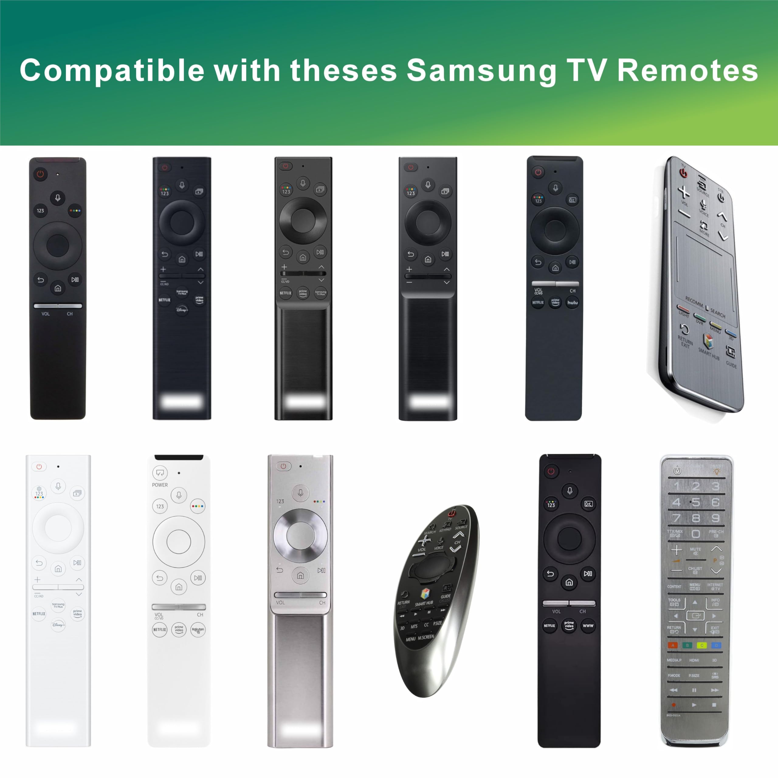 Uniwersalny pilot kompatybilny z Samsung TV Remote, IR, bez głosu, kompatybilny ze wszystkimi modelami Smart LCD LED HDTV 3D Smart TV BN59-01315J BN59-01315A BN59-01301A