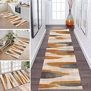 Modern Carpet Runner Rug for Hallway - Hall Corridor Stairs Non-Slip ...