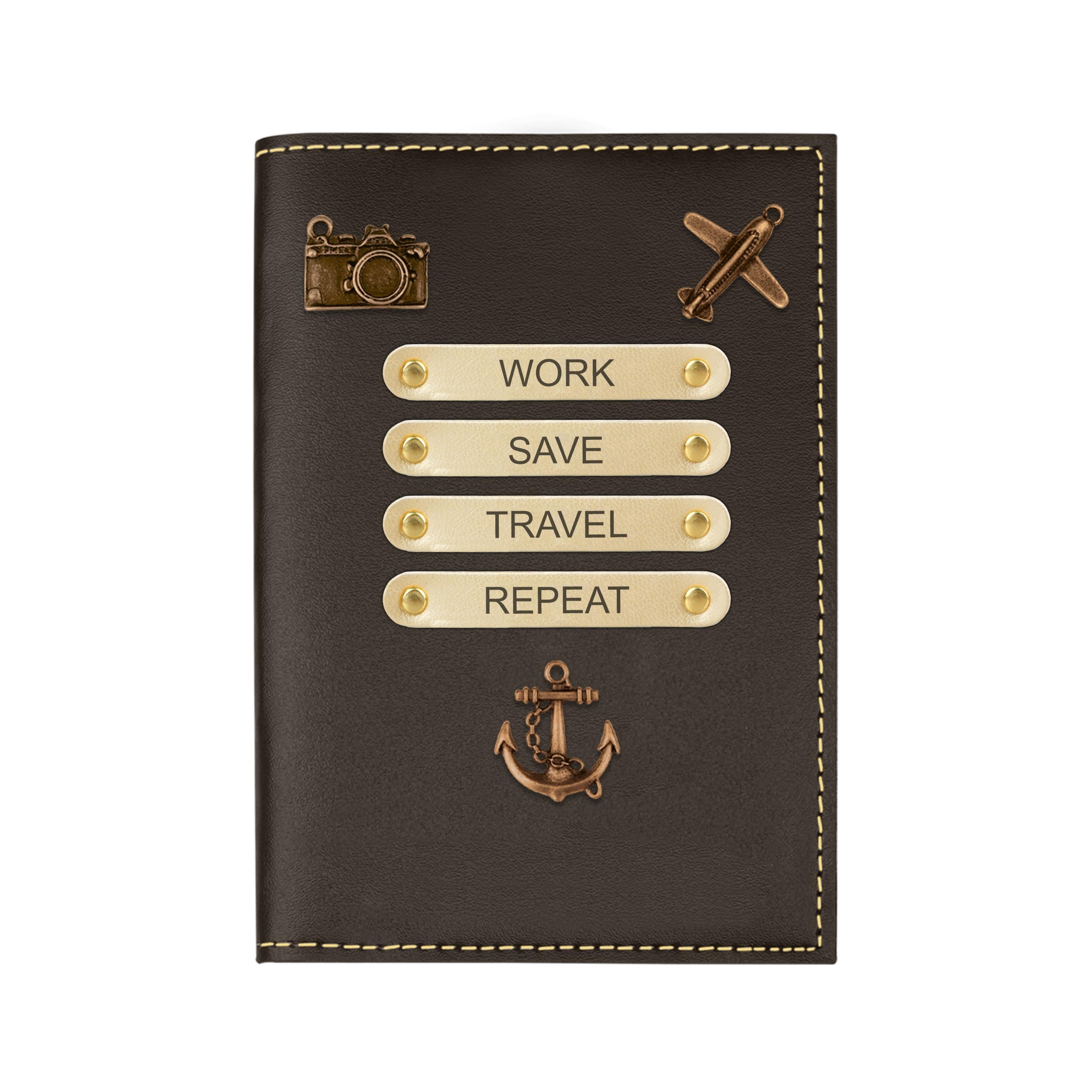 The Wallet Store Leather Passport Cover - Grey