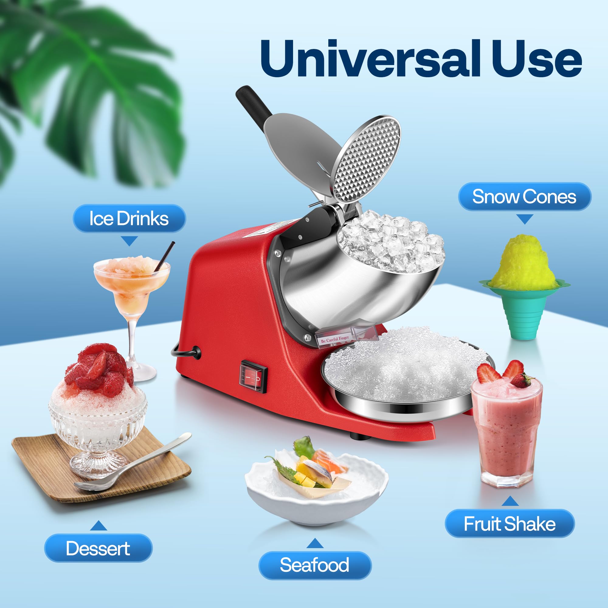 VIVOHOME Ice Shaver - Fast Ice Crusher -7 VIVOHOME Ice Shaver - Fast Ice Crusher -7
