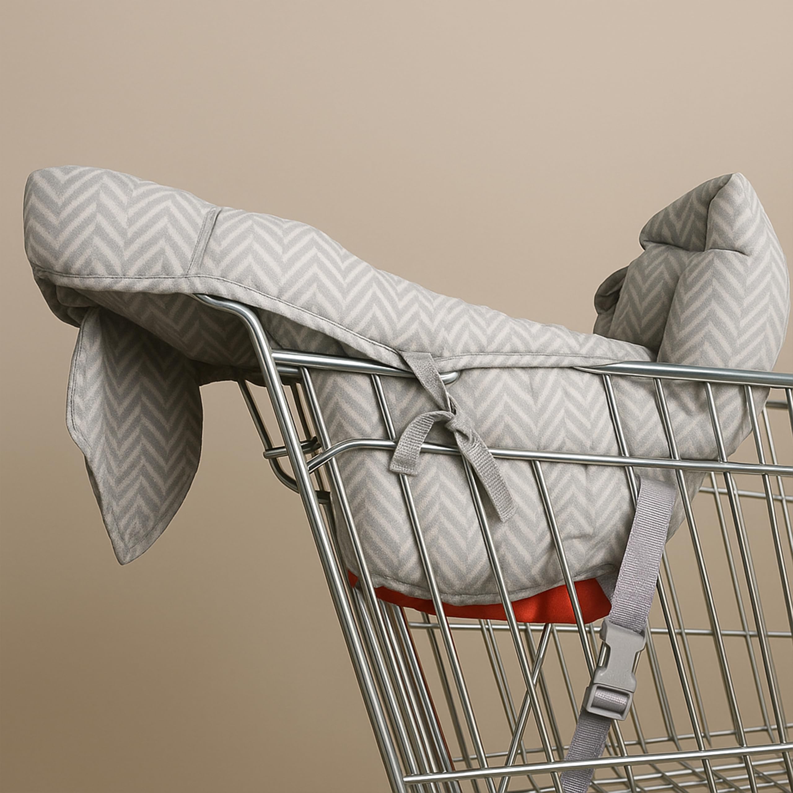 PlayGround® Cuscino per Seggiolone da Supermercato, Carrello della Spesa - Proteggi Seggiolino Copertura Carrello Bambino Portatile - Confortevole e Morbido - Lavabile in Lavatrice