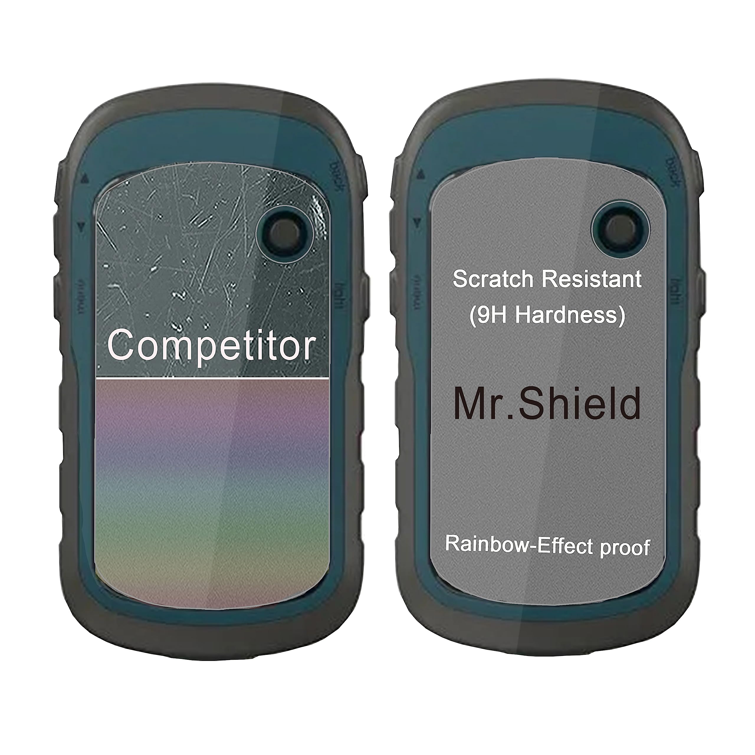 Mr.Shield Pellicola Protettiva Vetro Temperato 9H per Garmin eTrex 32x 22x 30x 20x 10 20 30 3 Pezzi