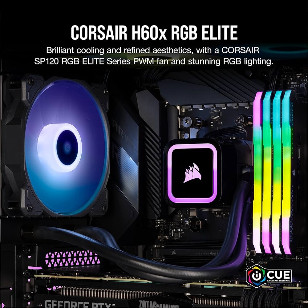 Amazon | Corsair H60x RGB ELITE 水冷式CPU クーラー CW