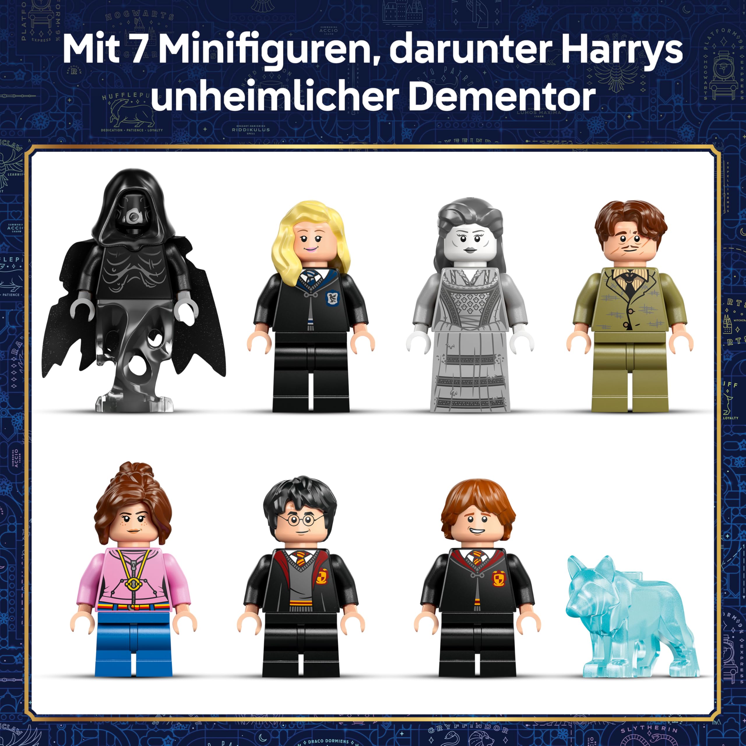LEGO Harry Potter Schloss Hogwarts: Krankenflügel - DIY Set mit 7 Minifiguren - Modellbau mit Hermine und Ron Figuren - Kreatives Geschenk für Mädchen, Jungen und Fans ab 9 Jahren - 76463