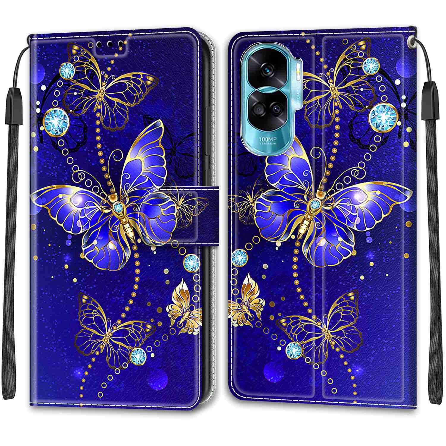 Cover per Honor 90 Lite / X50i 5G, con Slot per Schede Flip Cover Pelle Portafoglio Custodia Compatibile XHonor 90 Lite / X50i 5G