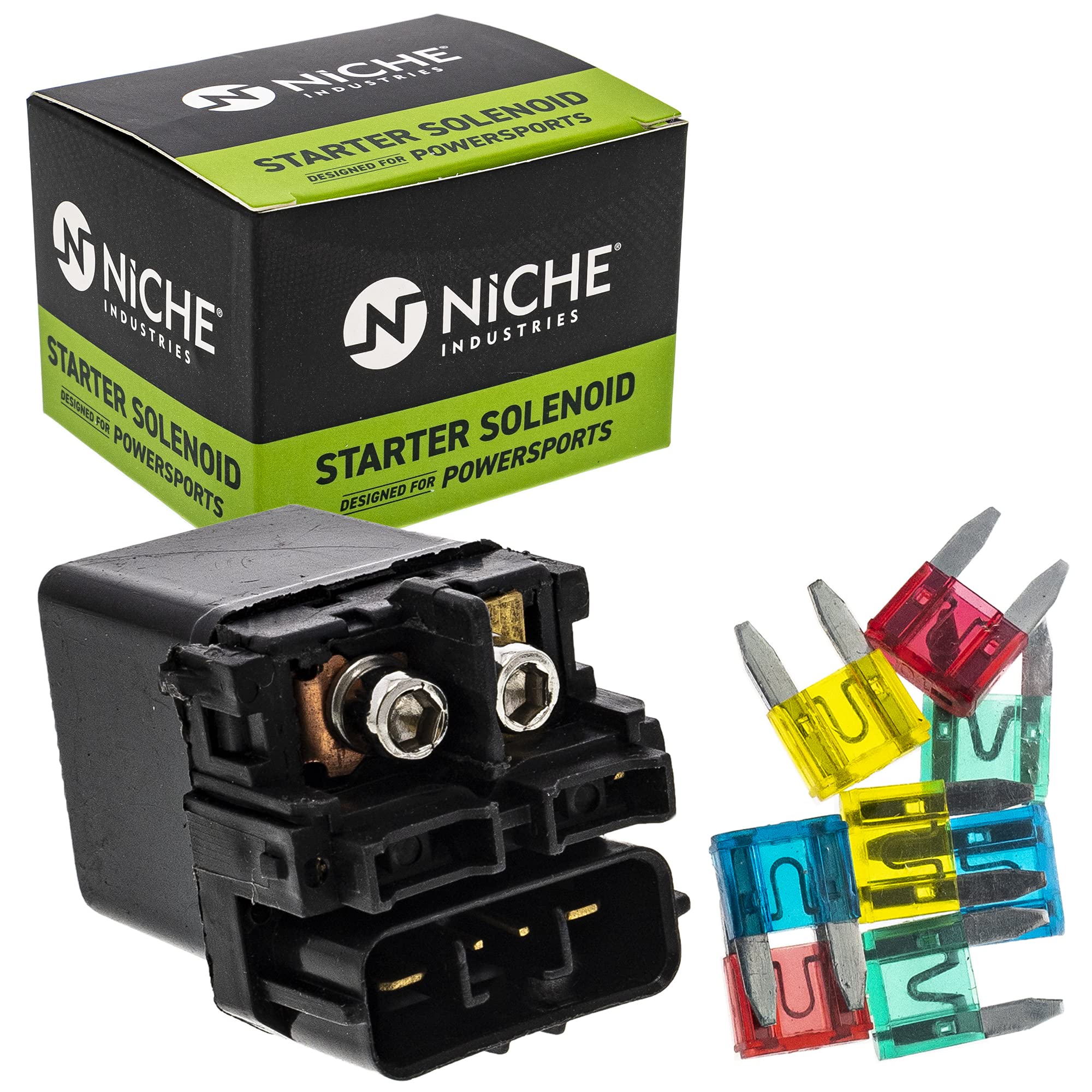 NICHE Starter Solenoid Relay Switch for Honda 35850-MFL-003 CBR1000RR VT750S Shadow Aero 750 Interceptor 800