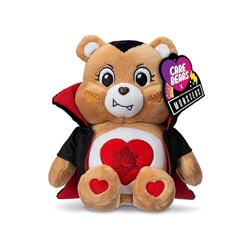 Care Bears Universal Monsters 9" Fun Size Plush - Tenderheart Bear as Dracula - Soft, Huggable Plushie, Stuffed Animal for Girls and Boys, Ages 4+
