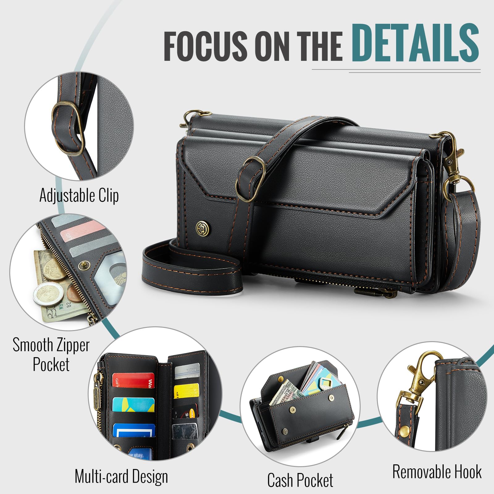 Funda tipo cartera para Samsung Galaxy S26 FE con soporte y bloqueo