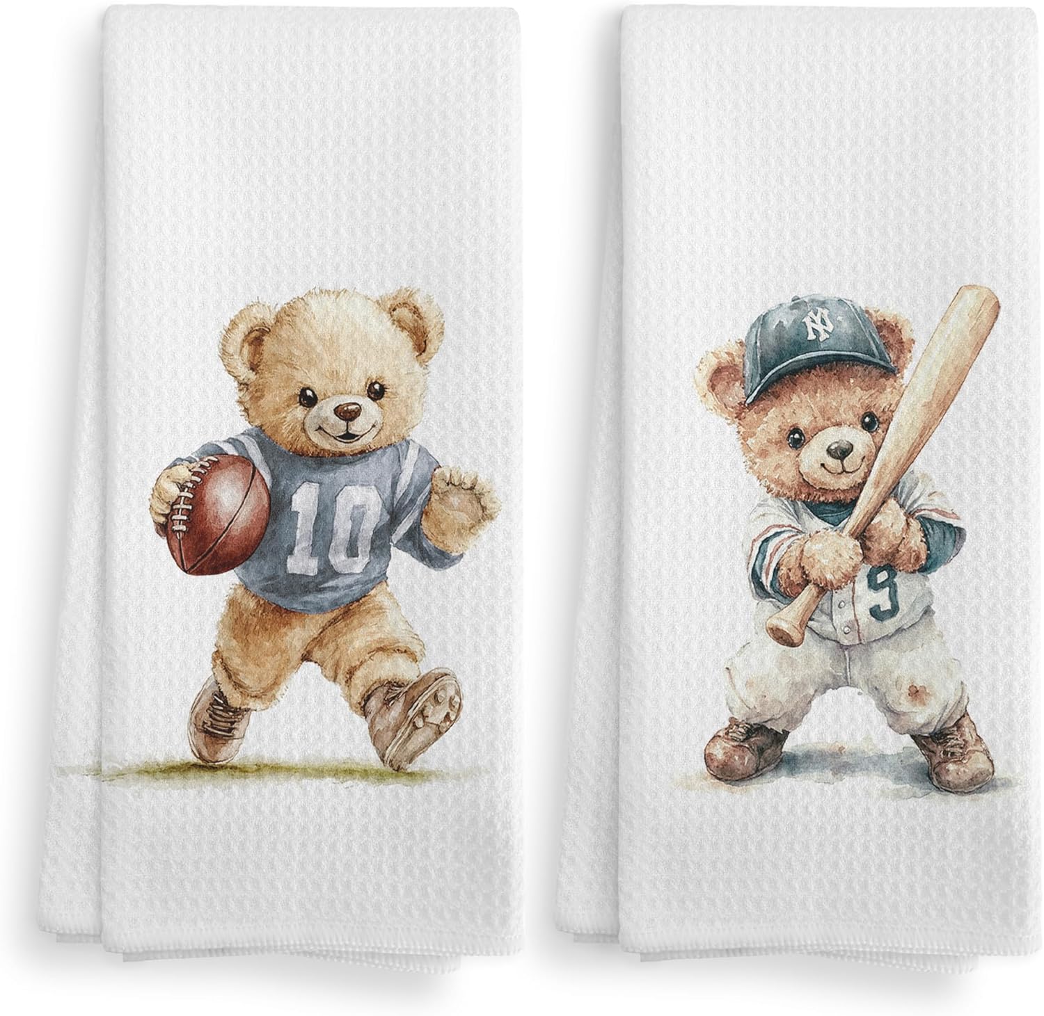 ヴィンテージ 保育園 ベア スポーツ 装飾 乾燥クロス ハンドタオル 男の子 子供 幼児 浴室用 男の子 子供 子供 赤ちゃん 男の