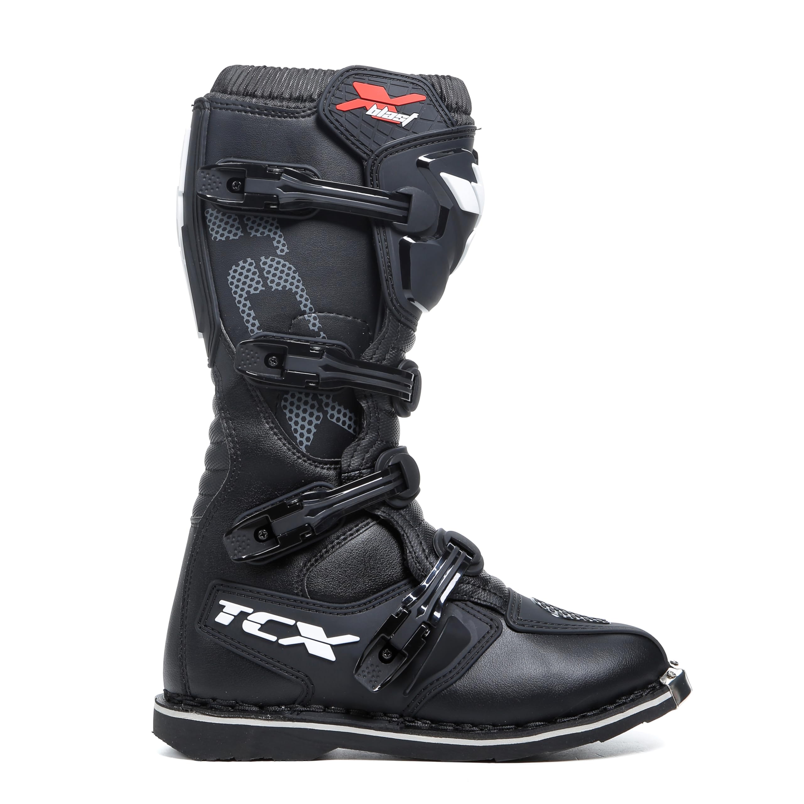 TCX - X-Blast, Stivale da Motocross Uomo, Stivale da Enduro, Stivale da Fuoristrada con Tomaia in Microfibra e Suola con Costruzione Goodyear