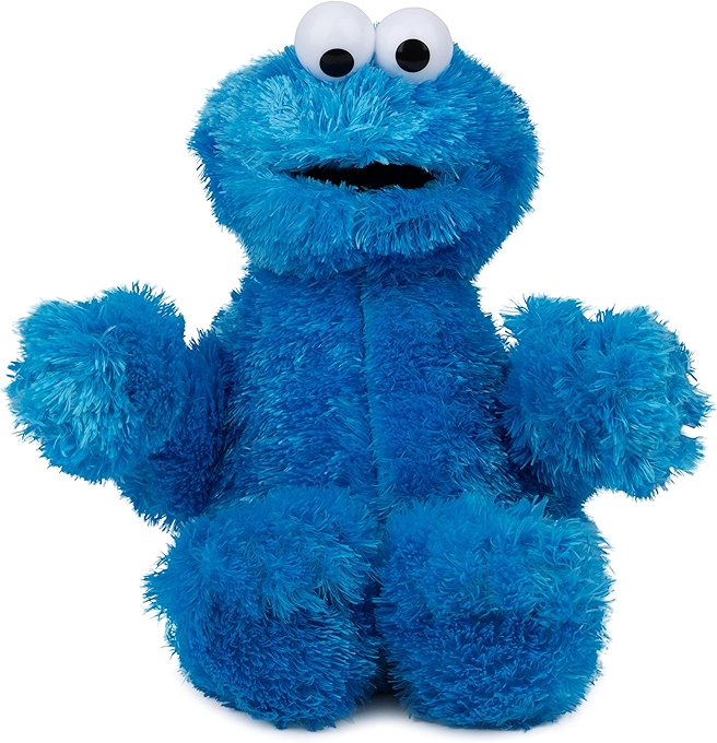 GUND 芝麻街官方 Cookie Monster 毛绒玩具（蓝色）