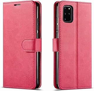Samsung Galaxy S20 FE 5G Case, Galaxy S20 FE 5G Case, with [Tempered Glass Screen Protector Included] STARSHOP PU Leather Wallet Shockproof Case Kickstand with Pocket Card Slots Magnet Closure -Pink