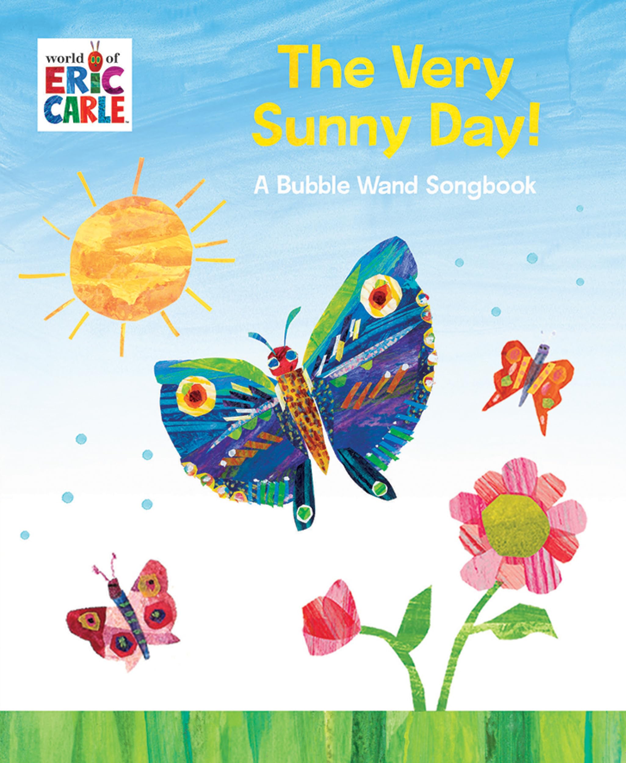 World of Eric Carle, The Very Sunny Day! Book and Musical Bubble Wand Sound Book Set - Toy Bubble Wand Plays 5 Songs - PI Kids - Image 3