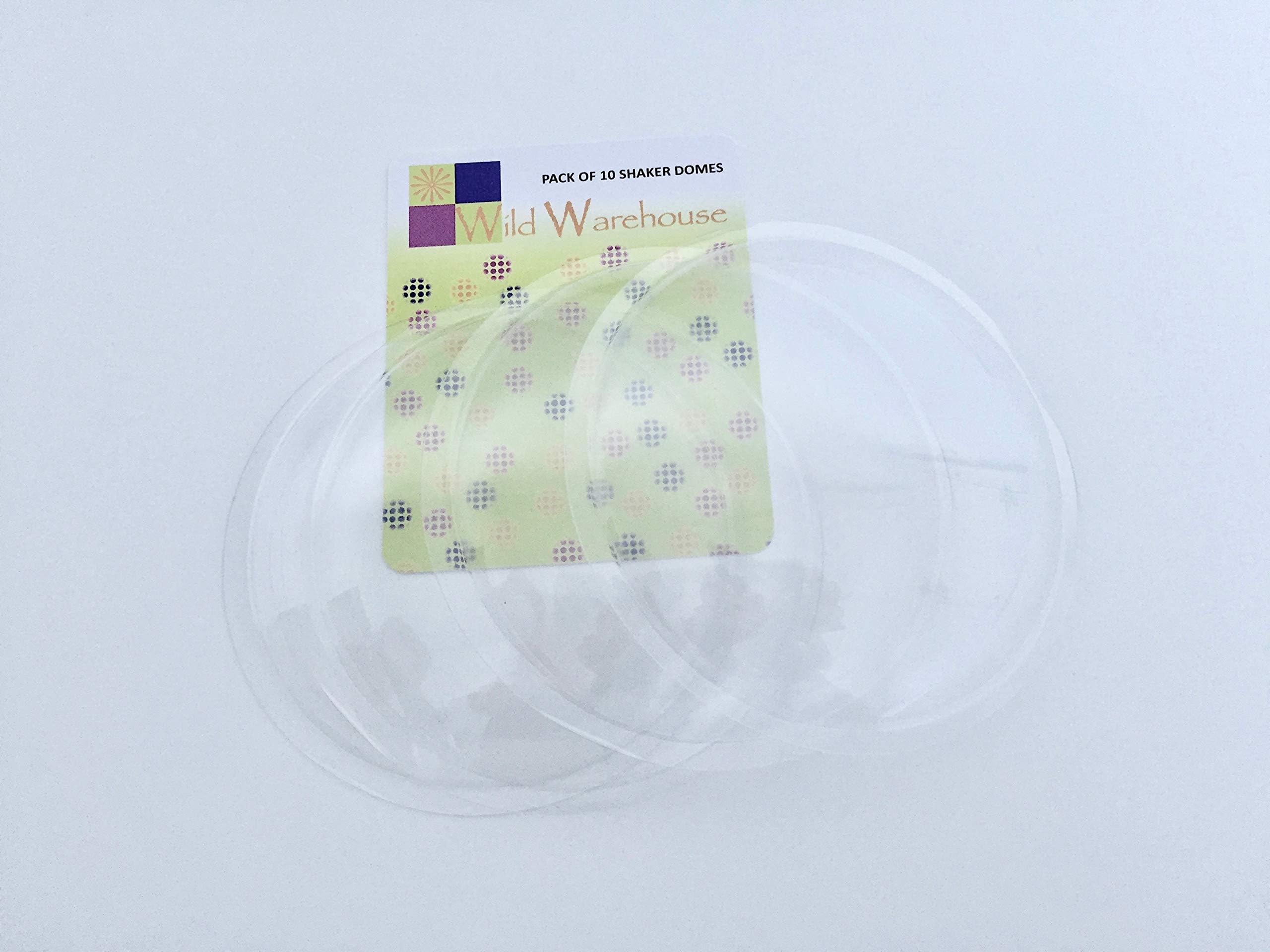Large Deep Round Transparent Plastic Domes for Shaker Cards