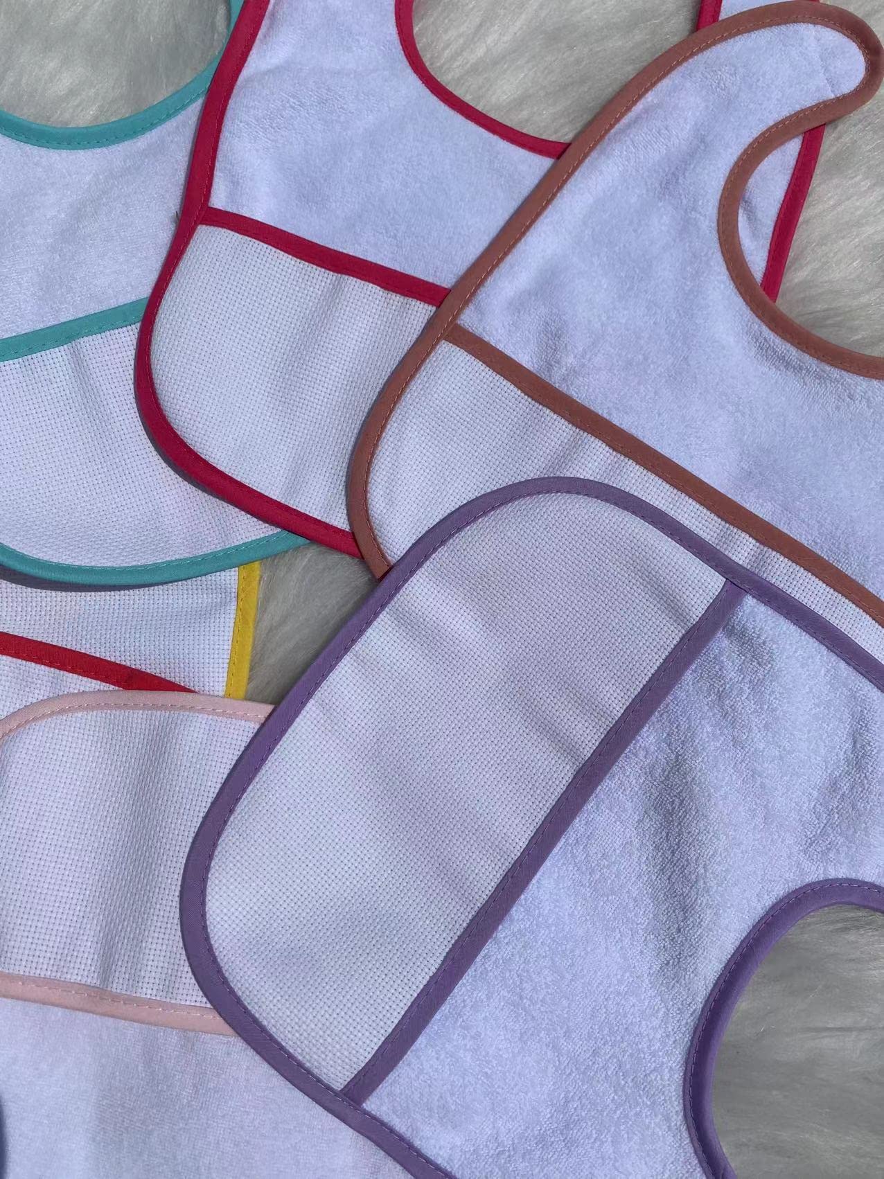 Asciugamano Bimbo Con Cappuccio E Bavaglino - 100% Cotone Morbido, Tema Punto Croce - Foto 7