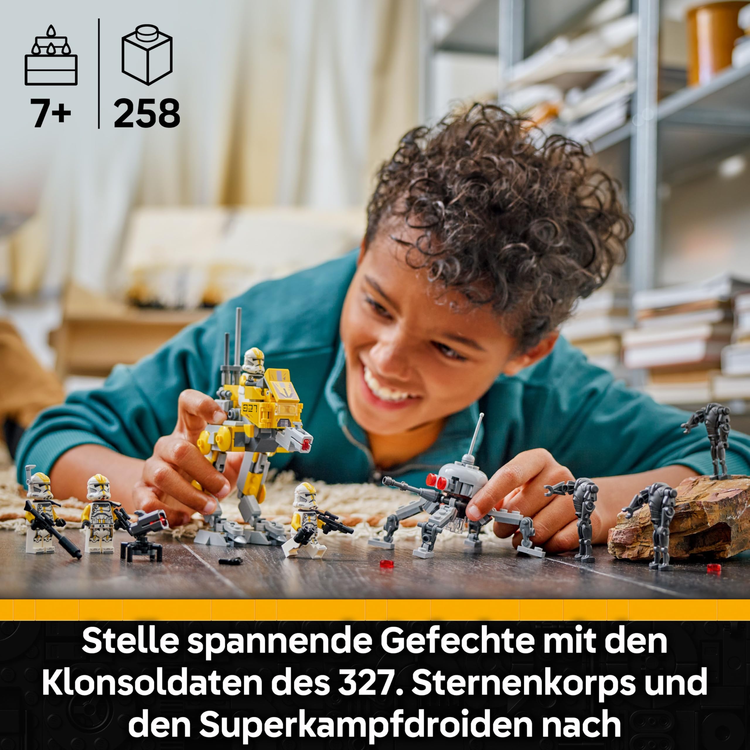 LEGO Star Wars Klonsoldaten des 327. Sternenkorps Battle Pack - Spielzeug für Kinder ab 7 Jahren - Minifiguren zum Bauen und Sammeln - Kreatives Geschenk für Jungen und Mädchen - 75431