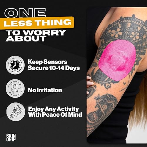 Vista 38 de SKIN Grip Medtronic Guardian, Freestyle Libre, parches adhesivos Enlite. Parches CGM precortados. Protección de monitor de glucosa constante. Cinta