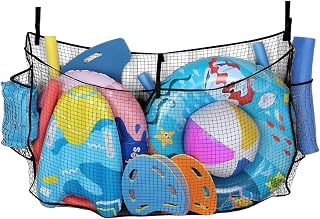 Pool Floats Storage Organizer Cart, swimming Pool Accessories, cesta de almacenamiento de piscinas para gafas, juguetes de carroza, bolas, juguetes inflables, juguetes de natación, equipos de natación