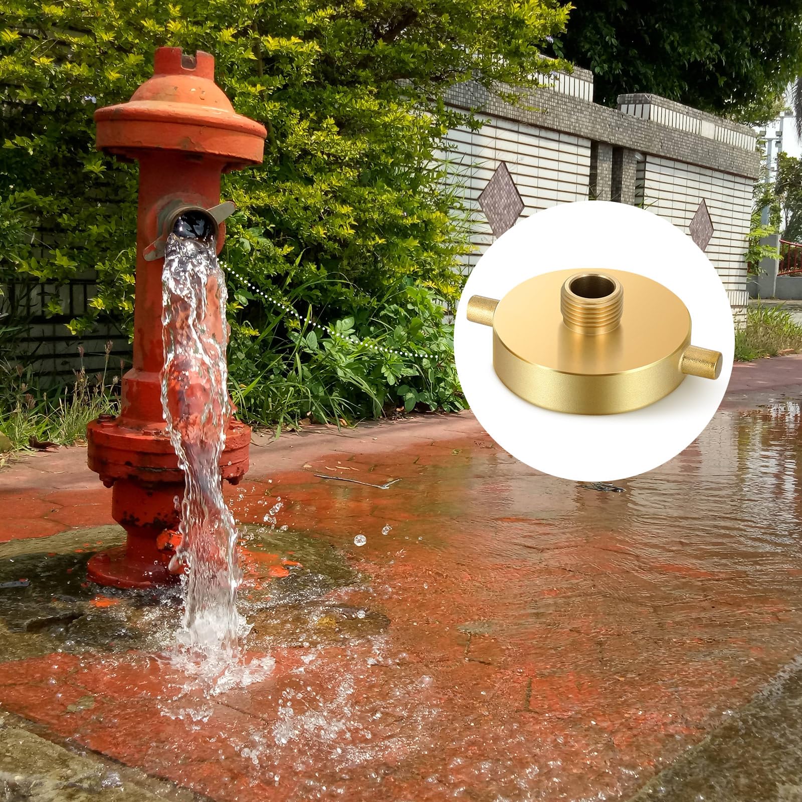 Snapklik.com : MorningRo 2 Packs Fire Hydrant Hose Adapter 2-1/2