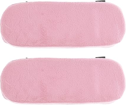 Housoutil Removable Washable Pink Armchair Cover for Gaming Chair and Office Chair Armrest - Polyester PP Cotton Material Easy Install Stylish Design - Set of 2