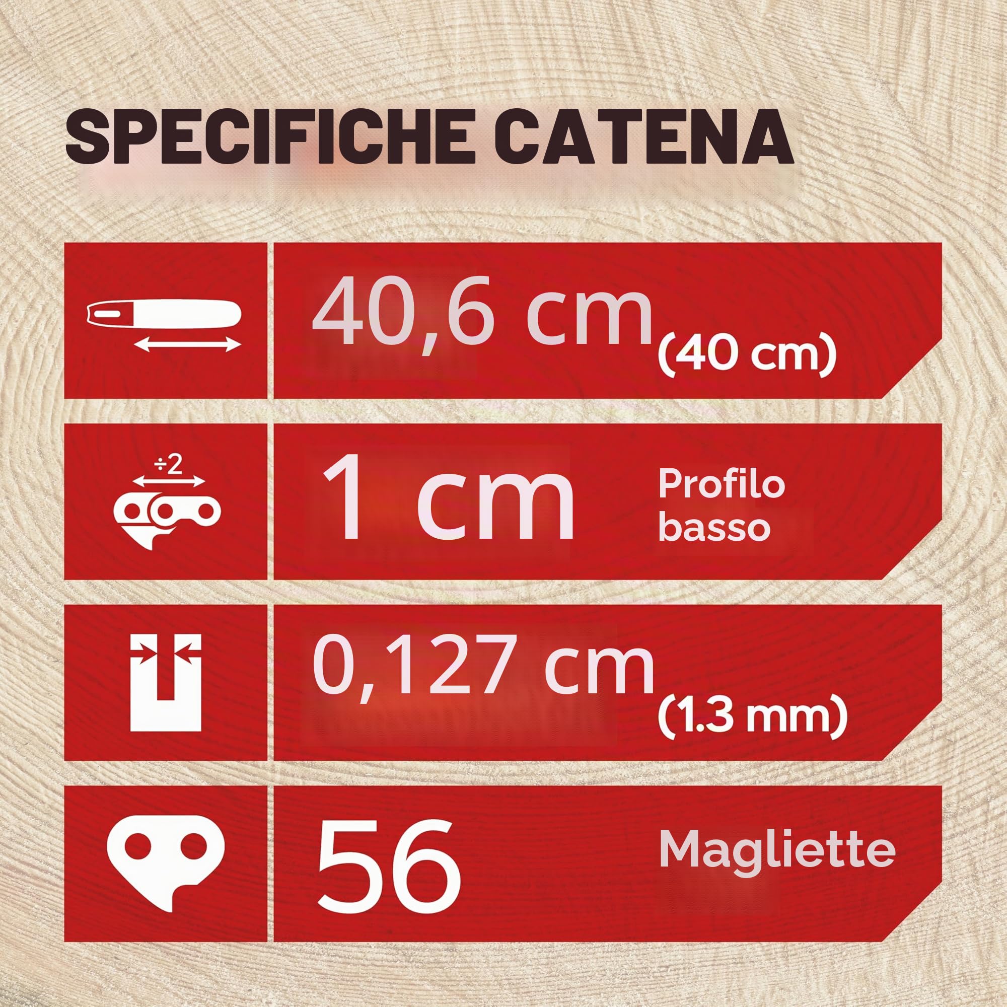 Oregon Confezione da 3 Catene 3/8" LP per Motosega da 56 Maglie di Trasmissione, 1.3mm, Adatte a Barre da 40 cm, Compatibili con Einhell, McCulloch, Black & Decker ed altre marche