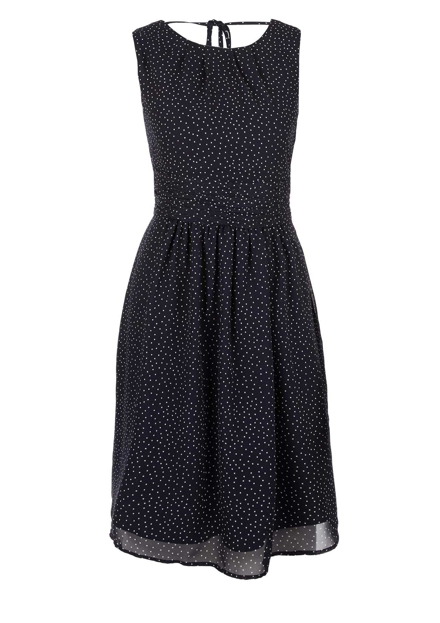s.Oliver RED Label Damen Chiffonkleid mit Rückenausschnitt