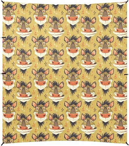 Miniatura 2 de Funny Animal Faces Foldable Beach Tent UPF50+ Protection Lightweight Large Sun Shelter with Sandbags & Sand Shovel for Backyard and Camping