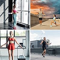 Vista 6 de Cuerda de saltar, contador digital de cuerda de salto de velocidad para interiores y exteriores, entrenamiento de boxeo, cuerda de saltar